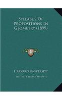 Syllabus Of Propositions In Geometry (1899)