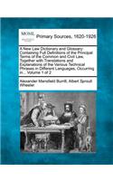 A New Law Dictionary and Glossary