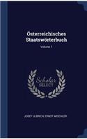 Sterreichisches Staatswrterbuch; Volume 1