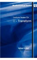 Lecture notes on Z-Transform