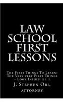 Law School First Lessons