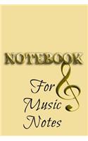 Notebook For Music Notes