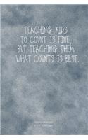 Teaching Kids to Count Is Fine, But Teaching Them What Counts Is Best.