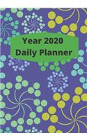 Year 2020 Fully Dated Monthly, Weekly And Daily Calender Planner