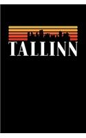 Talinn Skyline: KALENDER I TAGEBUCH Für Retro Vintage Fans, Studenten, Schüler, Backpacker, Reisende, Traveler A5 (6x9 inch) 120 Seiten liniert! I Monatsplaner I Jo