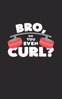 Bro du you even curl: 6x9 Curling - grid - squared paper - notebook - notes