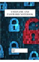 Username And Password Notebook: A-Z Website Password Journal/password Organizer Notebooks, size 6" X 9", page 105 Pages