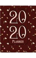 2020 Planner: Ideal Gift For Women Entrepreneurs & Homemakers Pretty Floral Diary With Monthly Notes, Contacts, Password Logs & Habit Tracker