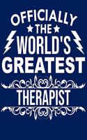 Officially the world's greatest Therapist: Calendar 2020, Monthly & Weekly Planner Jan. - Dec. 2020