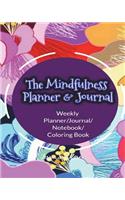 The Mindfulness Planner & Journal: Get Rid of Negative Thinking, Live a Successful Life, 52 Unique Beautiful Bible Verses Coloring Pages (Weekly Planner/Journal/Notebook/Coloring Book