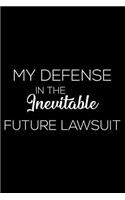 My Defense in the Inevitable Future Lawsuit