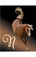 Horse Initial 'n' Monogram Notebook