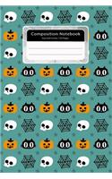 Composition Notebook Size 6x9 Inches 120 Pages: Halloween Notebook Journal College Ruled School Office Home Student Teacher Blank Line Write Notebook