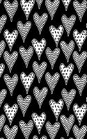 Journal Notebook Abstract Hearts Pattern 2: 110 Page Plain Blank Journal For Drawing, Writing, Doodling In Portable 6 x 9 Size.(39 My Favorite Plain Journal 2)