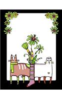 My Big Fat Journal Notebook For Cat Lovers Funny Cats In Socks With Flowers 10: 300 Plus Pages, Jumbo Sized Plain, Blank Unlined Journal Notebook For Journaling, Writing, Planning and Doodling In Large 8.5 by 11 Size.(69 Jumbo Plain Journal Series 3)