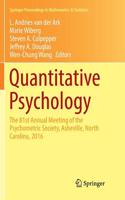 Quantitative Psychology: The 81st Annual Meeting of the Psychometric Society, Asheville, North Carolina, 2016