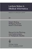 Manual for the Planning and Implementation of Therapeutic Studies