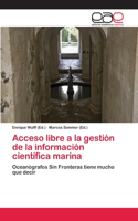 Acceso libre a la gestión de la información científica marina