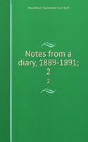 Notes from a diary, 1889-1891;