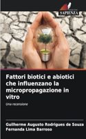 Fattori biotici e abiotici che influenzano la micropropagazione in vitro