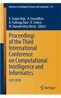 Proceedings of the Third International Conference on Computational Intelligence and Informatics