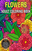 FLOWERS Adult Coloring book