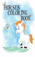 Horses Coloring Book