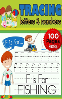Tracing Letters and Numbers 100 Pages Practice