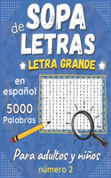 Sopa De Letras Letra Grande En Español
