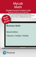 Mylab Math with Pearson Etext -- Combo Access Card -- For Business Math (24 Months)