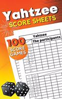 Yahtzee Score Sheets: Triple Yahtzee Score Pads - Large Yahtzee Score Pads with 100 Sheets for Scorekeeping - Yahtzee Score Cards: 5x8''