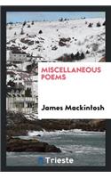 Miscellaneous Poems