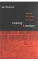 Meaning and Memory