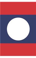 Laos Flag Notebook - Lao Flag Book - Laos Travel Journal