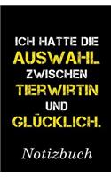 Ich Hatte Die Auswahl Zwischen Tierwirtin Und Glücklich Notizbuch