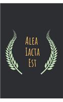Alea Iacta Est: Latin sentence: Perfect Size 110 Page Journal Notebook Diary (110 Pages, Lined, 6 x 9)
