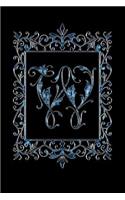W: Initial Monogram Notebook