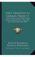 First Readings In German Prose V1