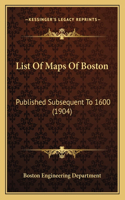 List Of Maps Of Boston