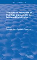 Catalog of the Heteroptera or True Bugs, of Canada and the Continental United States