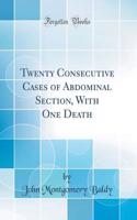 Twenty Consecutive Cases of Abdominal Section, with One Death (Classic Reprint)