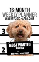 16-Month Weekly Planner January 2017 - April 2018: Daily Diary Monthly Yearly Calendar