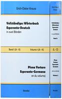 Vollständiges Wörterbuch Esperanto-Deutsch in zwei Bänden, Band 1 and 2 (A - Z)