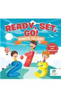 Ready, Set, Go! Numbers Coloring Coloring Book Kindergarten