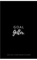 2020-2021 2-Year Pocket Planner; Goal Getter