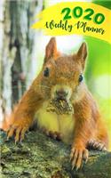 Cute squirrel weekly planner 2020