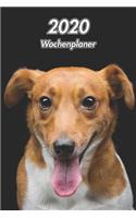 2020 Wochenplaner: Jack Russell Terrier - 107 Seiten, 15cm x 23cm ca. A5 - Taschenkalender - Terminplaner - Tagebuch - Terminkalender - Organizer für Hundeliebhaber