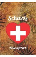 Schweiz Reisetagebuch: A5 Reise Journal I Notizbuch I Urlaubs Planer I Road trip Planer I Travel notebook I 6X9 Pocket journal I Geschenk für Backpacker