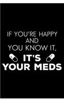 If You're Happy And You Know It, It's Your Meds: Funny Nurse Humor, Daily Planner, To Do List Notebook, Patient Care Journal, Schedule Book For OR Nurses, ER Nurses, Nurse Practitioners, NICU Nurse