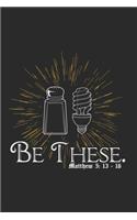 Notizbuch Blanco Be These. Matthew 5